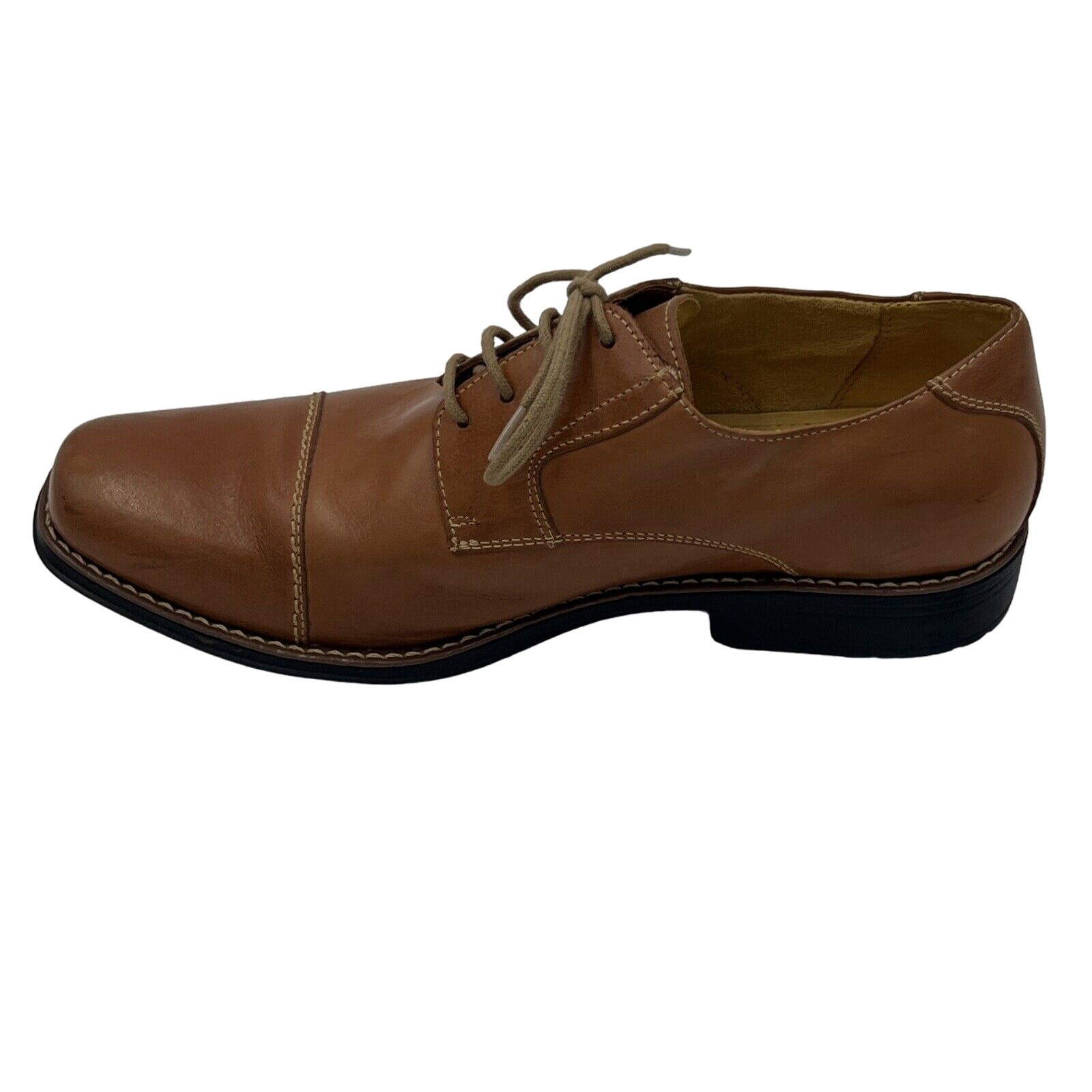 SAOLA Sandro Moscoloni Scarpe eleganti derby in pelle marrone uomo 9 5 M Made Brazil