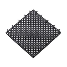 Notrax 523S1212BL 12 in x 12 in Black PlastiTile™ Interlocking