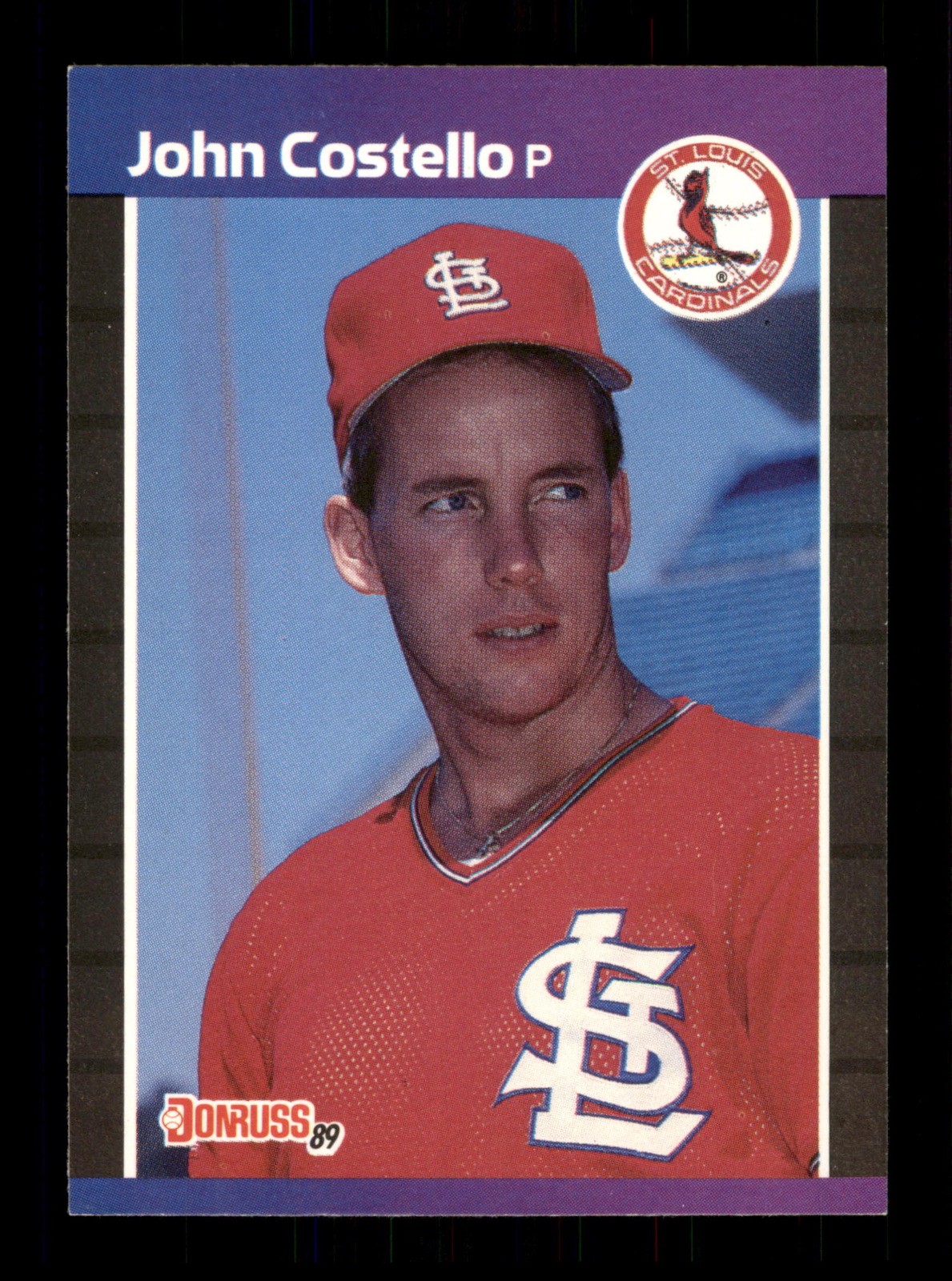518 John Costello  Cardinals 1988 Leaf Baseball Sports Trading Card