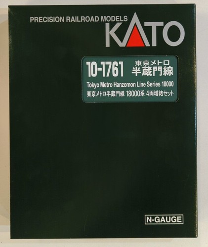 KATO 10-1761 Tokyo Metro Hanzomon Line 18000 Series Juego adicional de 4 coches calibre N | Zustand: Used