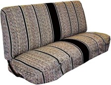 Universal Baja Saddle Blanket Bench Full Size Seat Cover Fits Ford, Black