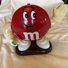 Vintage 1992 M&M’s Candy Dispenser 9” Red Character Collectible Figure Mars Inc