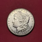 (1) Beautiful Antique 1900-S Morgan Silver Dollar AU-ALMOST UNCIRCULATED