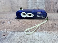 Cool Blue Polaroid iZone Instant Pocket Film Camera Vintage Flash Tested Works