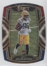 2020 Panini Select Club Level Tri-Color Prizm Die-Cut Malik Taylor #282 0lt3