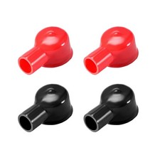 2 Pairs Battery Terminal Rubber Protector Cover for 22mm Terminal 12mm Cable