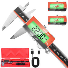Rechargeable Backlit Vernier Caliper150Mm Digital Vernier Caliper IP54 Waterproo