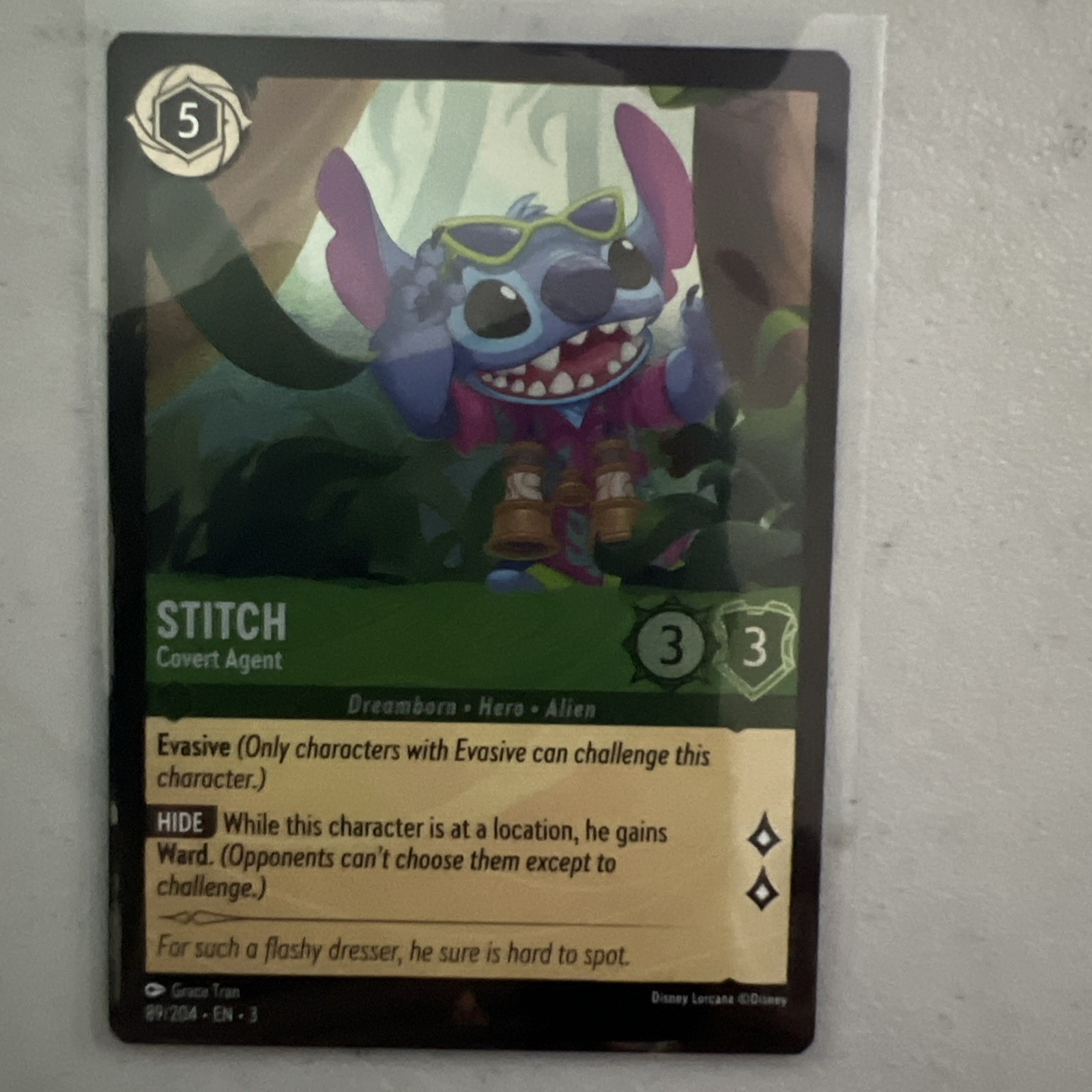 Into the Inklands Stitch #89/204 Cold Foil NM (PWE) Lorcana