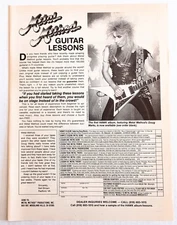 DOUG MARKS~1987 HAWK ALBUM & METAL METHOD GUITAR LESSONS PROMO~PRINT AD POSTER