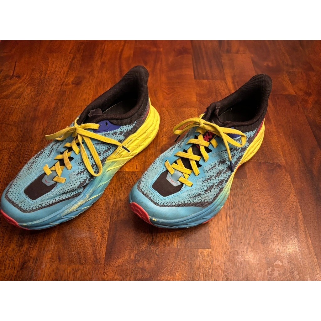 Hoka One One Speedgoat 5 Low Scuba Blue Black Womens Trail 6.5B Running Shoe thumbnail 6