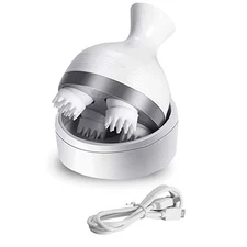 Electric Cordless Hair Scalp Massager with Kneading 4 Massage Nodes Handheld Por