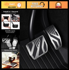 2PCS Stainless Steel Self-Snap Lock Pedal Covers for Electric Vehicles, Universa