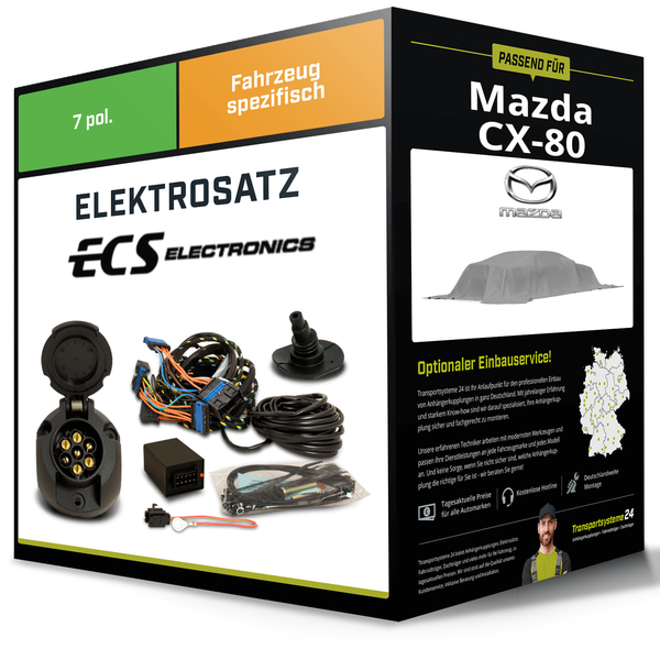 Elektrosatz 7-Pol Spezifisch für Mazda CX-80 04.2024-Jetzt NEU-image
