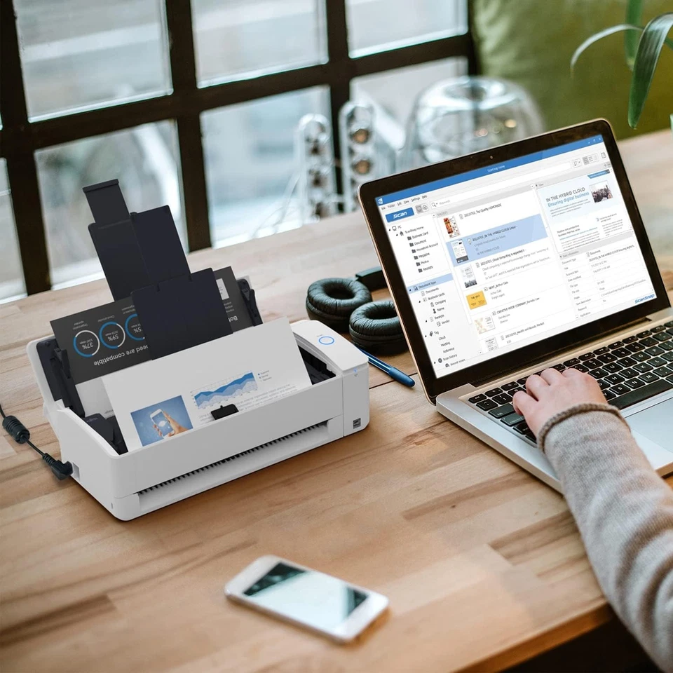 ScanSnap iX1300 Automatic Document Scanner - White - Business Card to A4, Duplex - Image 4 of 4