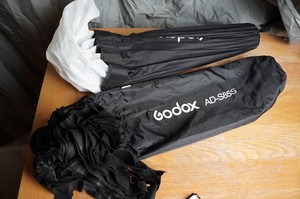 GODOX AD-S85S Silver 85cm Softbox Godox Fit | AD400 Pro AD300 Pro Umbrella Open