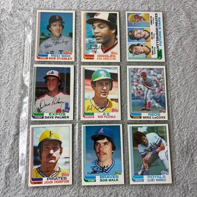 Topps Baseball Card Lot of 17 Ungraded 1980s Stanley Palmer Reggie Jackson