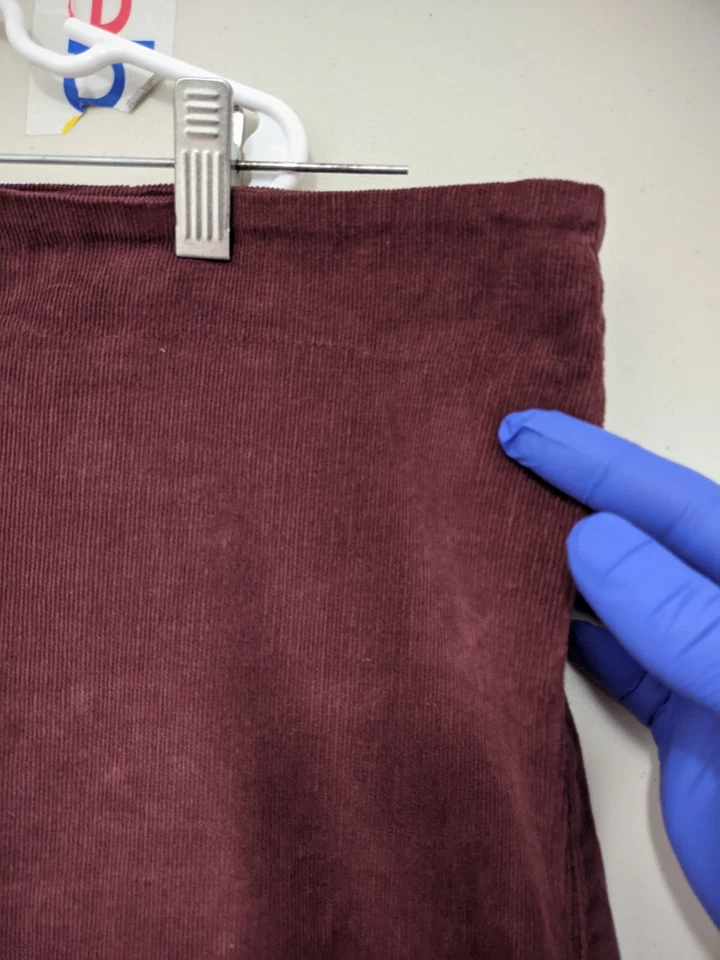 Prairie Underground Pants Womens 2XL Purple Knack Wide Leg Crop Corduroy Stretch - Image 4 of 4