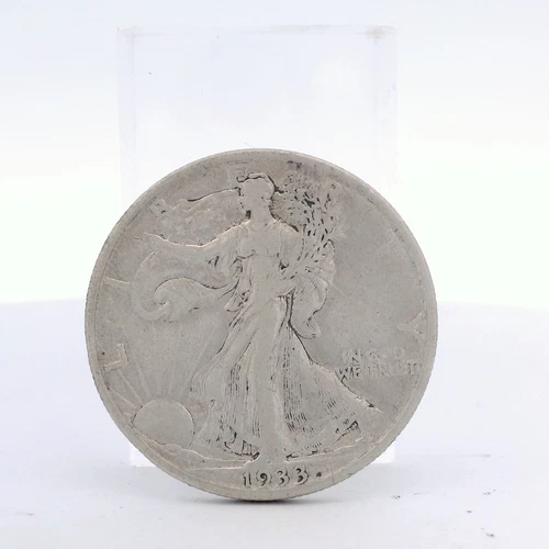 1933 Walking Liberty Half Dollar Coin - 33-S VF