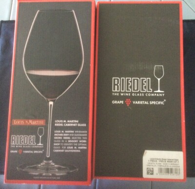 Reidel Louis M Martini Cabernet Glasses - Crystal Glass - Pair Of Two