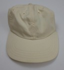 Vintage 90s Polo Sport Ralph Lauren Cream Monogram Logo Hat RL Rare Terry USA 