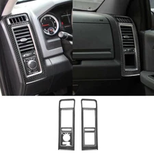 8Pcs Carbon Fiber Interior Side Air Vent Cover Trim For RAM 1500 2013-2018