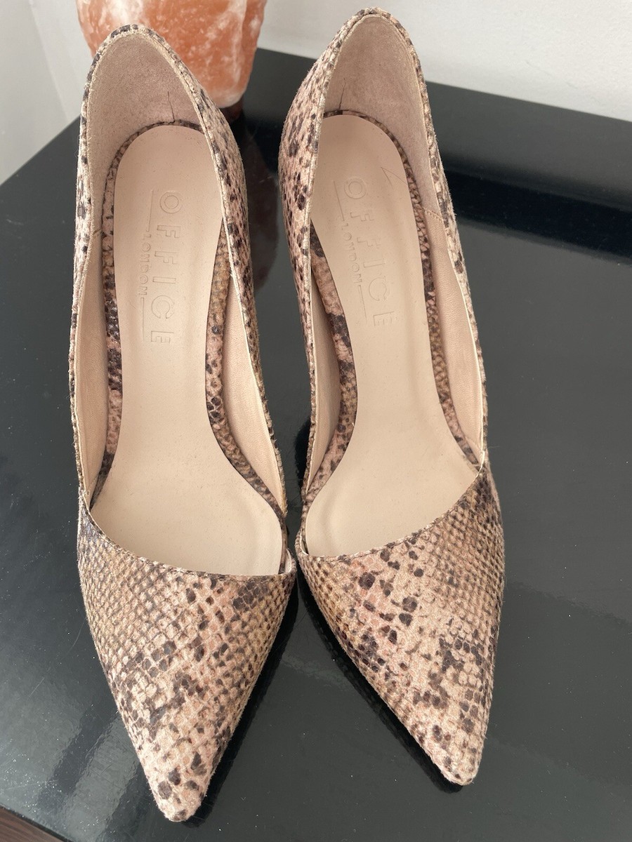 Stiletto Pumps Office Snake Print Heels OFFICE LONDON Snake Print