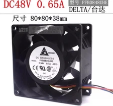 DELTA PFB0848UHE 8038 DC48V 0.65A 8CM 4-Wire PWM Silent Cooling Fan
