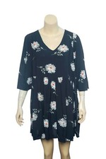 Urban Outfitters Floral Printed Mini Dress L  Women Casual Flared Short NW 21315