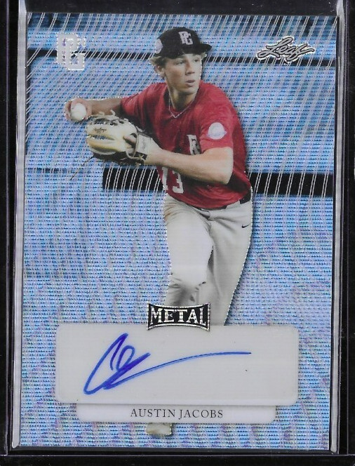 AUSTIN JACOBS 2023 Leaf Perfect Game RC XRC Auto 1/1