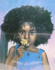 TERESS ESAW "URBAN FLOWER" LIMITED EDITION LITHOGRAPH ART PRINT (SIGNED)