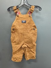 Babies Osh Kosh B'gosh Brown Overalls Size 6m 6 Months