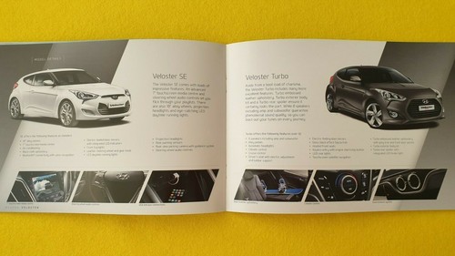 Hyundai Veloster SE Turbo 1.6 car brochure sales catalogue January 2014 MINT BP - Picture 7 of 9
