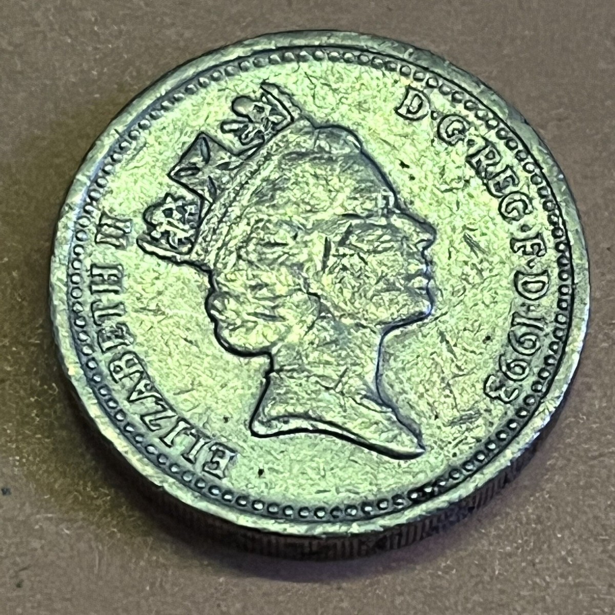 Queen Elizabeth 1993 1 Pound Coin D. G. REG. F. D. Rare | eBay