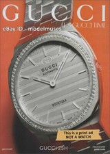 GUCCI Watches 1-Page Magazine PRINT AD 2022 gucci 25H