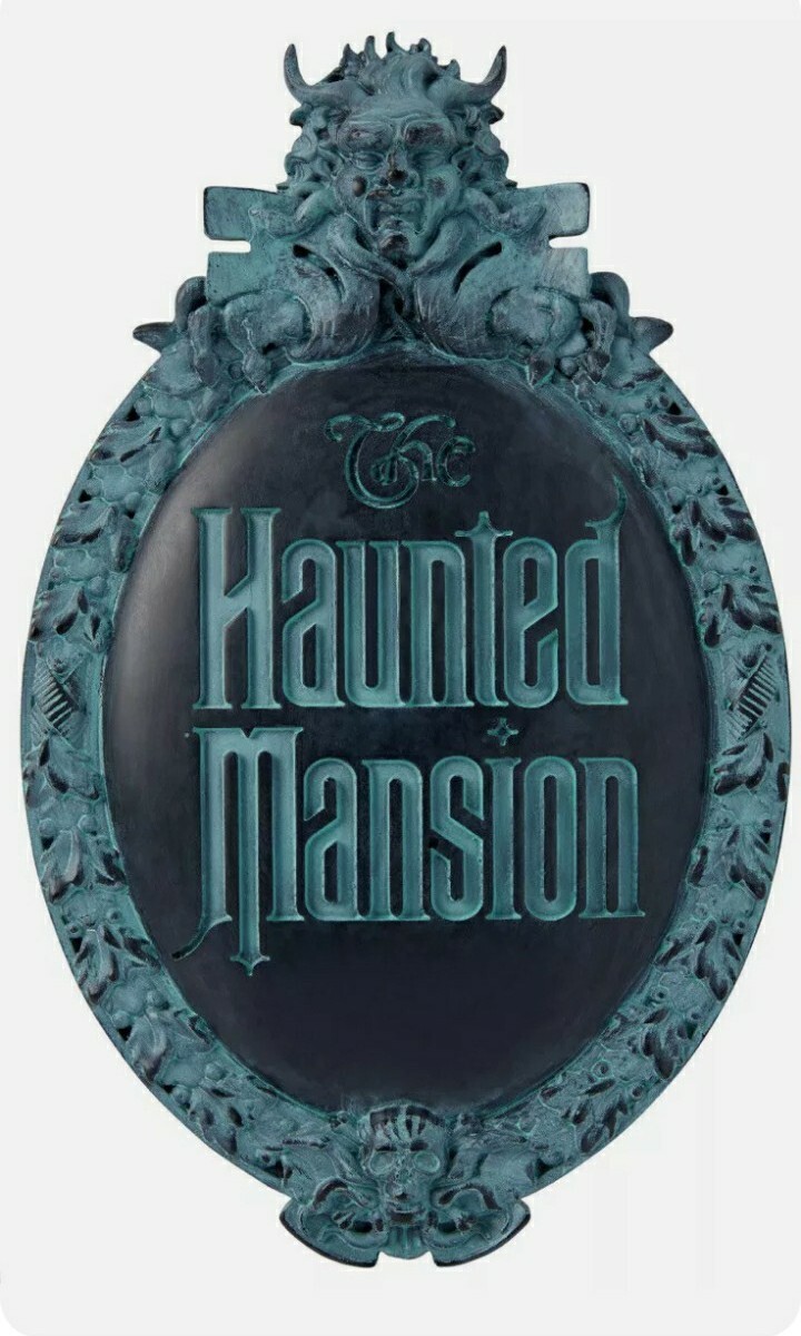 Haunted Mansion Resin Sign 看板 New Disney The Haunted Mansion Resin Sign 6.25