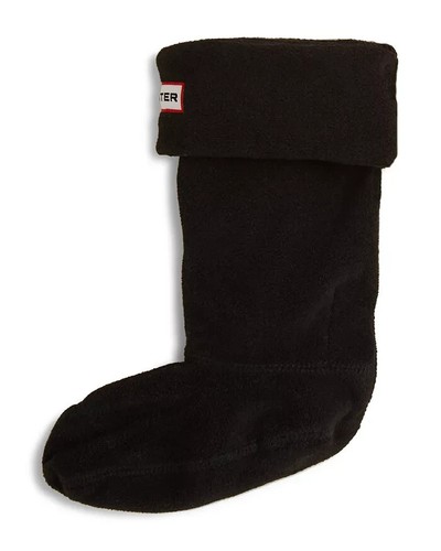Hunter L72114 Unisex Kids Black Fleece Welly Boot Socks Size L/1-3K - Picture 4 of 4