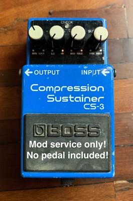 Modify your Boss CS-3 Compressor Sustainer Alchemy Audio Mod Service No Pedal