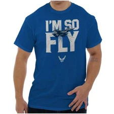 US Air Force Arnold Wings Logo I'm So Fly Womens or Mens Crewneck T Shirt Tee