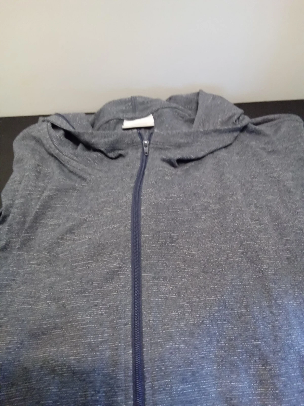 Columbia Mens Navy Blue Heathered Full Zip Hoodie Sweatshirt AW1421 Size XL