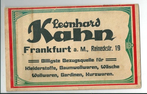 WERBUNG um1920: FRANKFURT/M.: REKLAMEGABE: FÜR DIE KLEINEN, 1 x 1, Verse, Fabel - Afbeelding 9 van 9