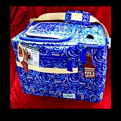 Etta Vee Insulated Picnic Wine Cooler Caddy Tote Shoulder Bag