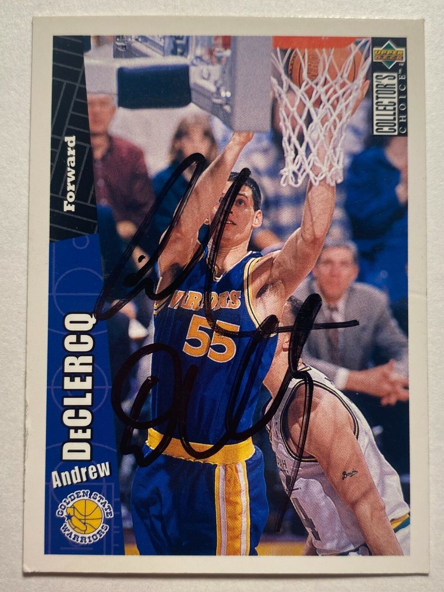 upper deck キャプテンアメリカ　サインカード Andrew DeClercq Signed 1996 Upper Deck #243 Card Golden State
