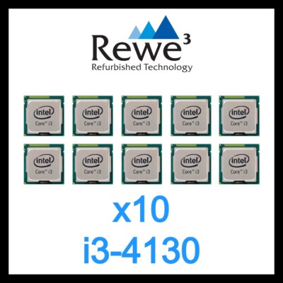 LOT CPU X10 Intel Core I3-4130 3.40GHz Sockel LGA1150 Los
