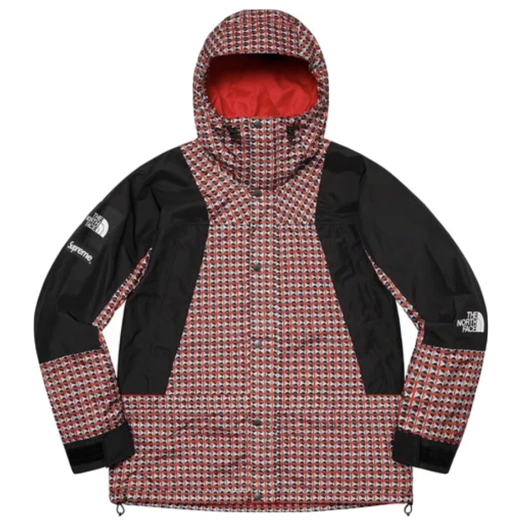 VESTE DE LUMIÈRE DE MONTAGNE SUPREME X FACE NORD CLOUTÉE « ROUGE » (taille M) SS21