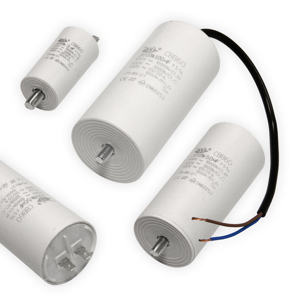 Condensador 0,68-150 μF uf condensador de arranque condensador de motor 450V condensadores