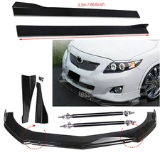 Front Bumper Lip Spoiler Splitter Body Kit/Side Skirt /Rear For Toyota Corolla