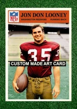 Joe Don Looney  Washington Redskins 1966 Style Custom Made Football Art Card