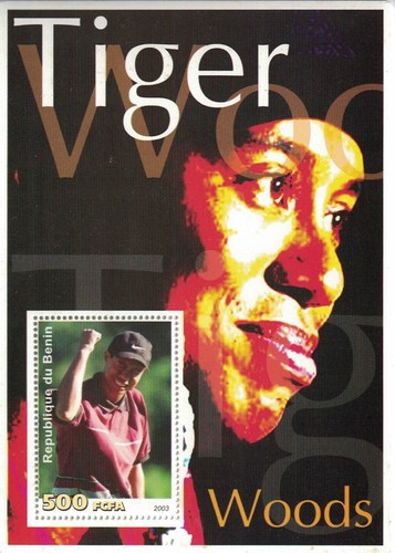 TIGER WOODS GOLF CHAMPION 2003 MNH STAMP SHEETLET