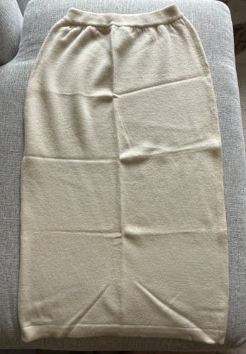 VINTAGE 1980's CHRISTIAN DIOR SEPARATES | 100% MERINO WOOL WOMEN'S SKIRT SMALL