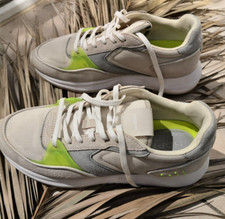 Hoff Baskets femme sneakers nubuck beige et détails verts Pointure 38,5 